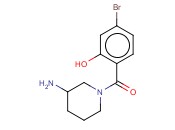 2-(3-AMINOPIPERIDINE-1-CARBONYL)-5-<span class='lighter'>BROMOPHENOL</span>