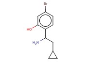 2-(1-AMINO-2-CYCLOPROPYLETHYL)-5-<span class='lighter'>BROMOPHENOL</span>