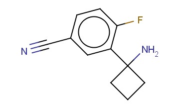 3-(1-AMINOCYCLOBUTYL)-<span class='lighter'>4-FLUOROBENZONITRILE</span>