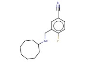 3-[(CYCLOOCTYLAMINO)METHYL]-<span class='lighter'>4-FLUOROBENZONITRILE</span>