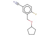3-[(CYCLOPENTYLOXY)METHYL]-<span class='lighter'>4-FLUOROBENZONITRILE</span>