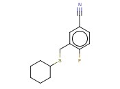 3-[(CYCLOHEXYLSULFANYL)METHYL]-<span class='lighter'>4-FLUOROBENZONITRILE</span>
