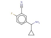 5-[AMINO(CYCLOPROPYL)METHYL]-<span class='lighter'>2-FLUOROBENZONITRILE</span>
