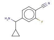 4-[AMINO(CYCLOPROPYL)METHYL]-<span class='lighter'>2-FLUOROBENZONITRILE</span>