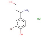 4-(1-AMINO-3-HYDROXYPROPYL)-2-<span class='lighter'>BROMOPHENOL</span> HYDROCHLORIDE