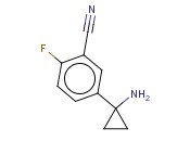 5-(1-AMINOCYCLOPROPYL)-<span class='lighter'>2-FLUOROBENZONITRILE</span>