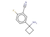 5-(1-AMINOCYCLOBUTYL)-<span class='lighter'>2-FLUOROBENZONITRILE</span>