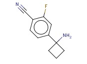4-(1-AMINOCYCLOBUTYL)-<span class='lighter'>2-FLUOROBENZONITRILE</span>