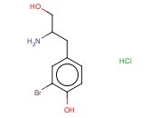 4-(2-AMINO-3-HYDROXYPROPYL)-2-<span class='lighter'>BROMOPHENOL</span> HYDROCHLORIDE