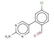 2-(2-AMINOPYRIMIDIN-5-YL)-<span class='lighter'>4-CHLOROBENZALDEHYDE</span>