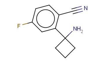 2-(1-AMINOCYCLOBUTYL)-<span class='lighter'>4-FLUOROBENZONITRILE</span>