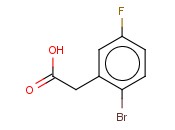 2-BROMO-5-<span class='lighter'>FLUOROPHENYLACETIC</span> ACID