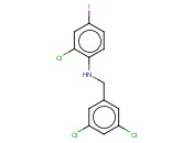 2-CHLORO-N-[(3,5-DICHLOROPHENYL)METHYL]-<span class='lighter'>4-IODOANILINE</span>