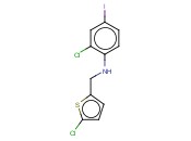 2-CHLORO-N-[(5-CHLOROTHIOPHEN-2-YL)METHYL]-<span class='lighter'>4-IODOANILINE</span>