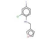 2-CHLORO-N-(FURAN-3-YLMETHYL)-<span class='lighter'>4-IODOANILINE</span>