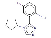 2-(4-CYCLOPENTYL-4H-1,2,4-TRIAZOL-3-YL)-<span class='lighter'>4-IODOANILINE</span>