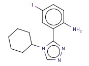 2-(4-CYCLOHEXYL-4H-1,2,4-TRIAZOL-3-YL)-<span class='lighter'>4-IODOANILINE</span>