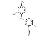 5-[(4-AMINO-2-BROMOPHENYL)AMINO]-<span class='lighter'>2-FLUOROBENZONITRILE</span>