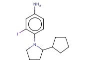 4-(2-CYCLOPENTYLPYRROLIDIN-1-YL)-<span class='lighter'>3-IODOANILINE</span>