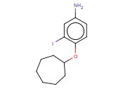 4-(CYCLOHEPTYLOXY)-<span class='lighter'>3-IODOANILINE</span>