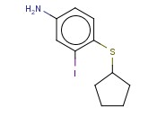 4-(CYCLOPENTYLSULFANYL)-<span class='lighter'>3-IODOANILINE</span>