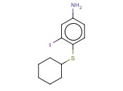 4-(CYCLOHEXYLSULFANYL)-<span class='lighter'>3-IODOANILINE</span>
