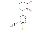 5-(3-BROMO-2-OXOPIPERIDIN-1-YL)-<span class='lighter'>2-FLUOROBENZONITRILE</span>