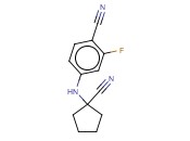 4-(1-CYANOCYCLOPENTYLAMINO)-<span class='lighter'>2-FLUOROBENZONITRILE</span>