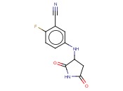 5-[(2,5-DIOXOPYRROLIDIN-3-YL)AMINO]-<span class='lighter'>2-FLUOROBENZONITRILE</span>