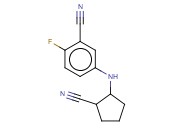 5-[(2-CYANOCYCLOPENTYL)AMINO]-<span class='lighter'>2-FLUOROBENZONITRILE</span>