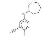 5-(CYCLOHEPTYLAMINO)-<span class='lighter'>2-FLUOROBENZONITRILE</span>