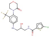 5-氯-N-[2-羟基-3-[[4-(3-氧代-4-<span class='lighter'>吗</span><span class='lighter'>啉</span>基)-3-(三氟<span class='lighter'>甲基</span>)苯基]氨基]丙基]-2-噻吩羧胺