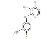 5-[(5-AMINO-6-CHLOROPYRIMIDIN-4-YL)AMINO]-<span class='lighter'>2-FLUOROBENZONITRILE</span>