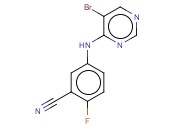 5-[(5-BROMOPYRIMIDIN-4-YL)AMINO]-<span class='lighter'>2-FLUOROBENZONITRILE</span>