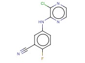 5-[(3-CHLOROPYRAZIN-2-YL)AMINO]-<span class='lighter'>2-FLUOROBENZONITRILE</span>