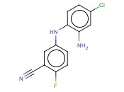 5-[(2-AMINO-4-CHLOROPHENYL)AMINO]-<span class='lighter'>2-FLUOROBENZONITRILE</span>