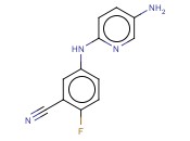 5-[(5-AMINOPYRIDIN-2-YL)AMINO]-<span class='lighter'>2-FLUOROBENZONITRILE</span>
