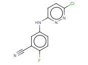 5-[(6-CHLOROPYRIDAZIN-3-YL)AMINO]-<span class='lighter'>2-FLUOROBENZONITRILE</span>