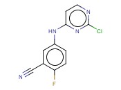 5-[(2-CHLOROPYRIMIDIN-4-YL)AMINO]-<span class='lighter'>2-FLUOROBENZONITRILE</span>