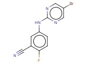 5-[(5-BROMOPYRIMIDIN-2-YL)AMINO]-<span class='lighter'>2-FLUOROBENZONITRILE</span>