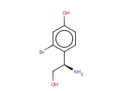 4-((1R)-1-AMINO-2-HYDROXYETHYL)-3-<span class='lighter'>BROMOPHENOL</span>