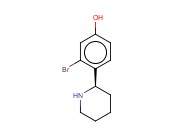 4-((2R)(2-PIPERIDYL))-3-<span class='lighter'>BROMOPHENOL</span>