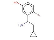 3-(1-AMINO-2-CYCLOPROPYLETHYL)-4-<span class='lighter'>BROMOPHENOL</span>