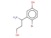 3-(1-AMINO-3-HYDROXYPROPYL)-4-<span class='lighter'>BROMOPHENOL</span>