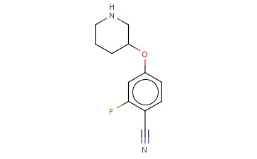 2-FLUORO-4-(PIPERIDIN-3-YLOXY)BENZONITRILE