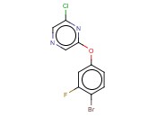 2-(4-BROMO-3-FLUOROPHENOXY)-6-<span class='lighter'>CHLOROPYRAZINE</span>