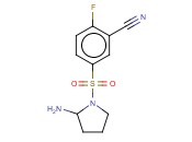 5-[(2-AMINOPYRROLIDIN-1-YL)SULFONYL]-<span class='lighter'>2-FLUOROBENZONITRILE</span>