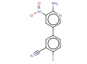 5-(6-AMINO-5-NITROPYRIDIN-3-YL)-<span class='lighter'>2-FLUOROBENZONITRILE</span>