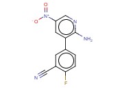 5-(2-AMINO-5-NITROPYRIDIN-3-YL)-<span class='lighter'>2-FLUOROBENZONITRILE</span>