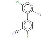 5-(2-AMINO-5-CHLOROPYRIDIN-3-YL)-<span class='lighter'>2-FLUOROBENZONITRILE</span>